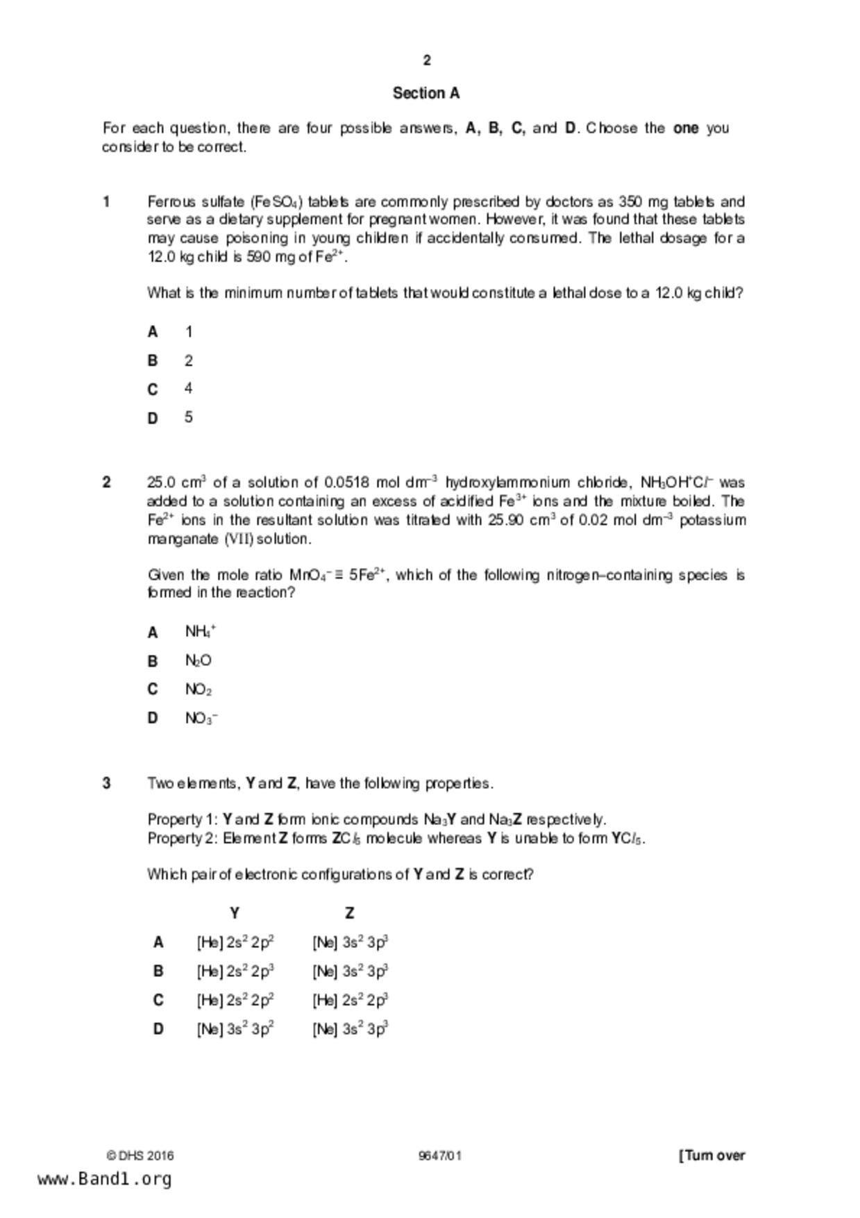 JC2Chemistry試卷