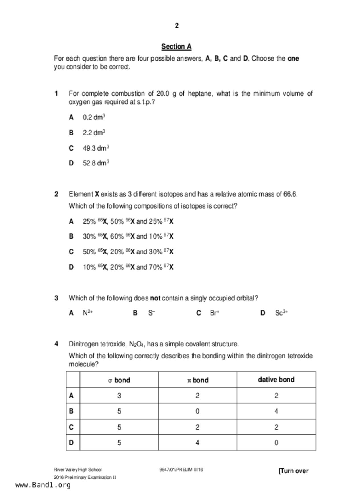 JC2Chemistry試卷