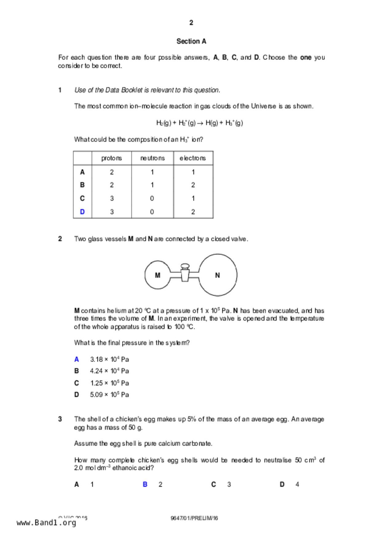 JC2Chemistry試卷