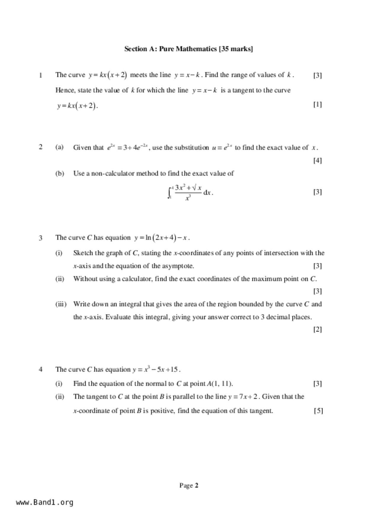 JC2Maths試卷