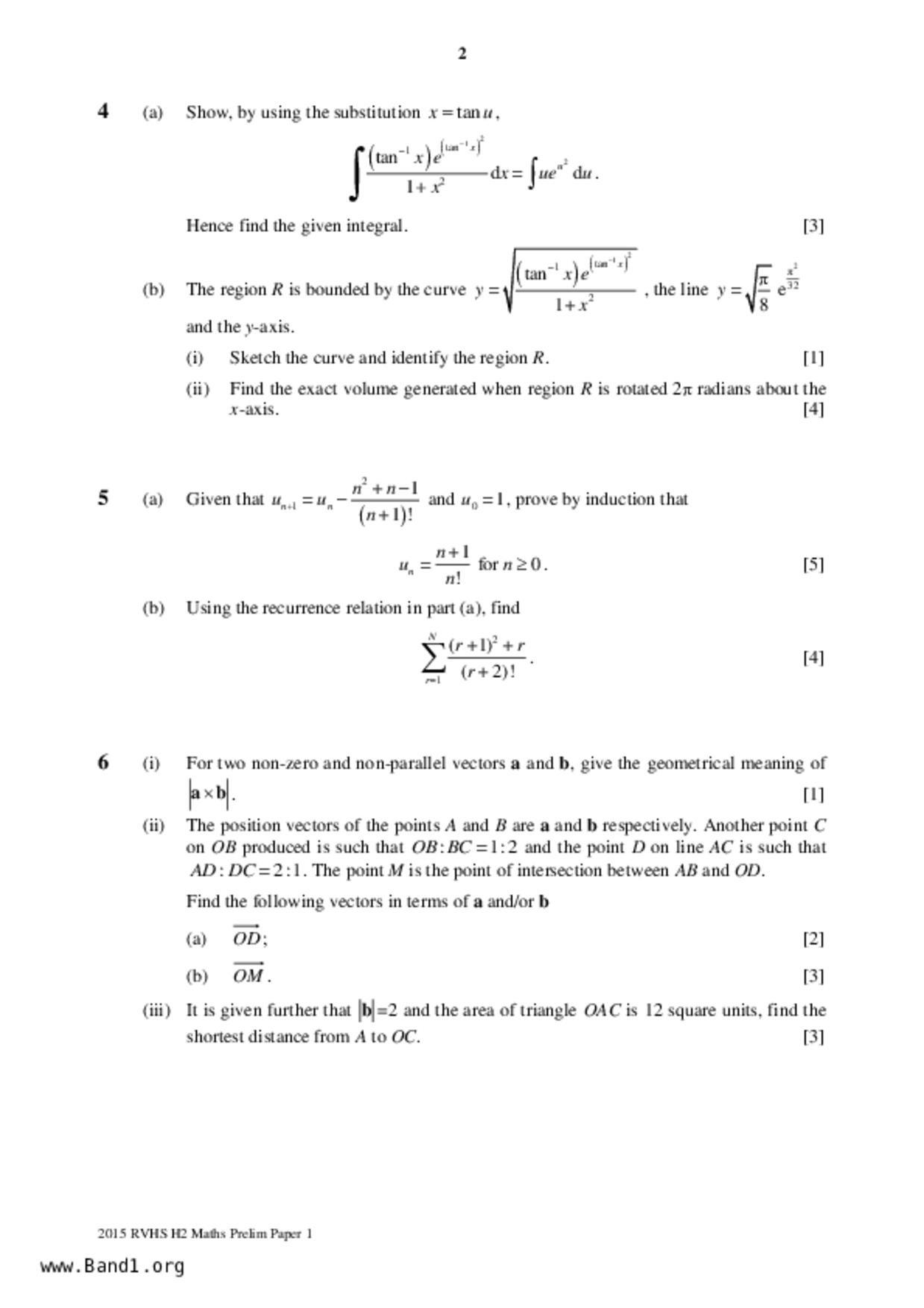 JC2Maths試卷