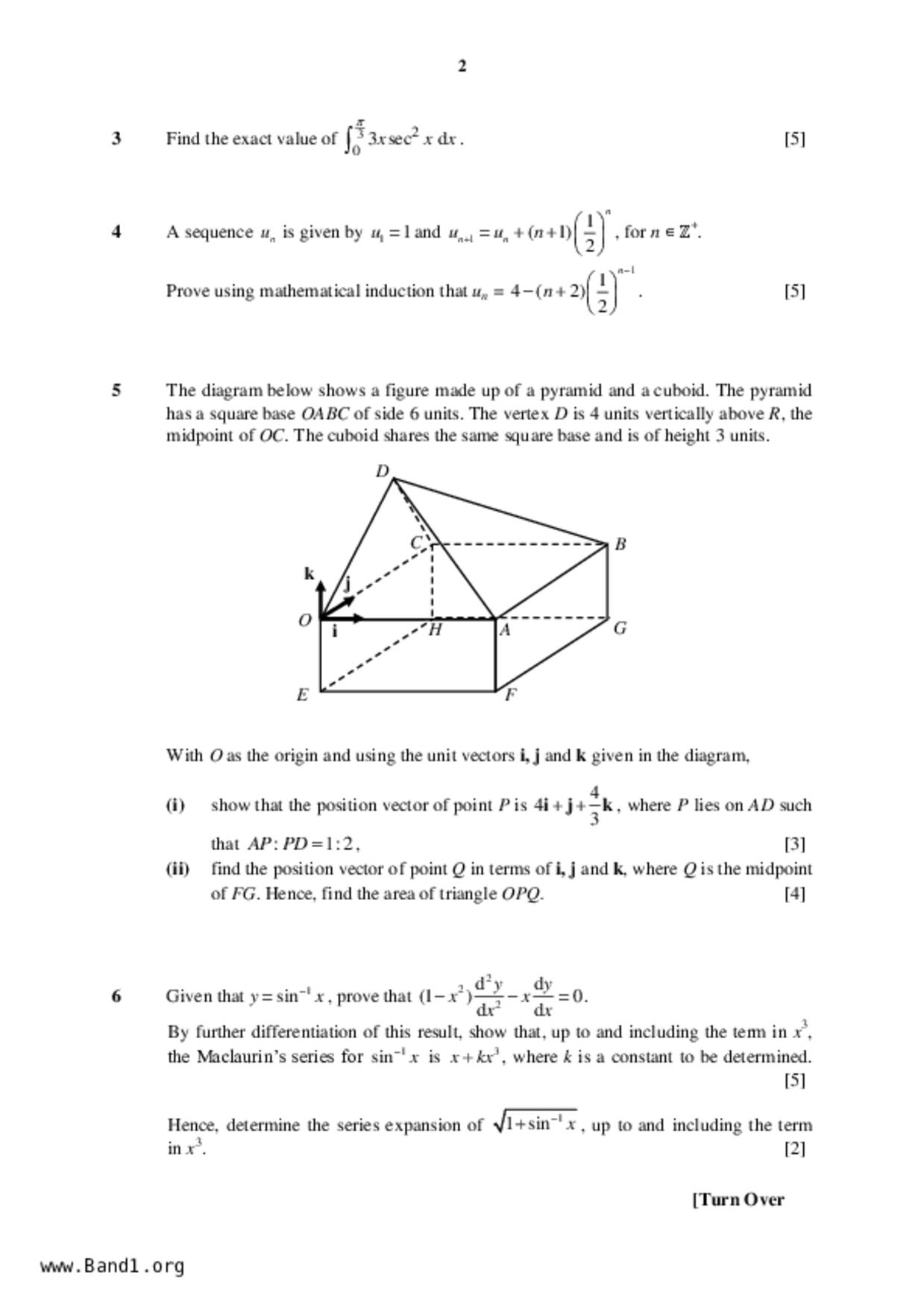 JC2Maths試卷