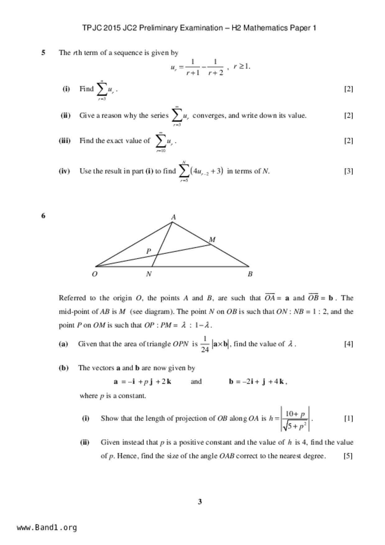 JC2Maths試卷
