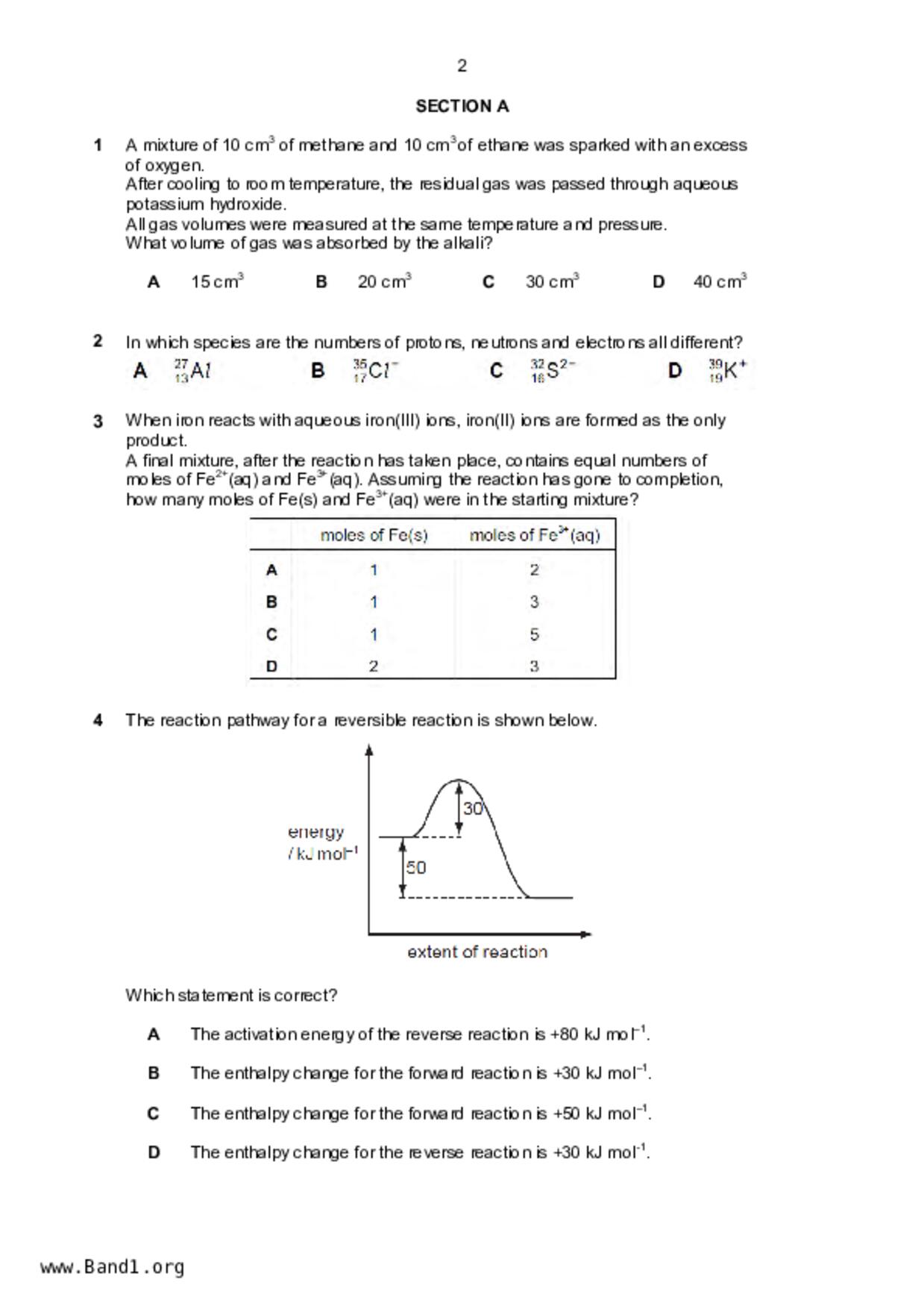 JC2Chemistry試卷