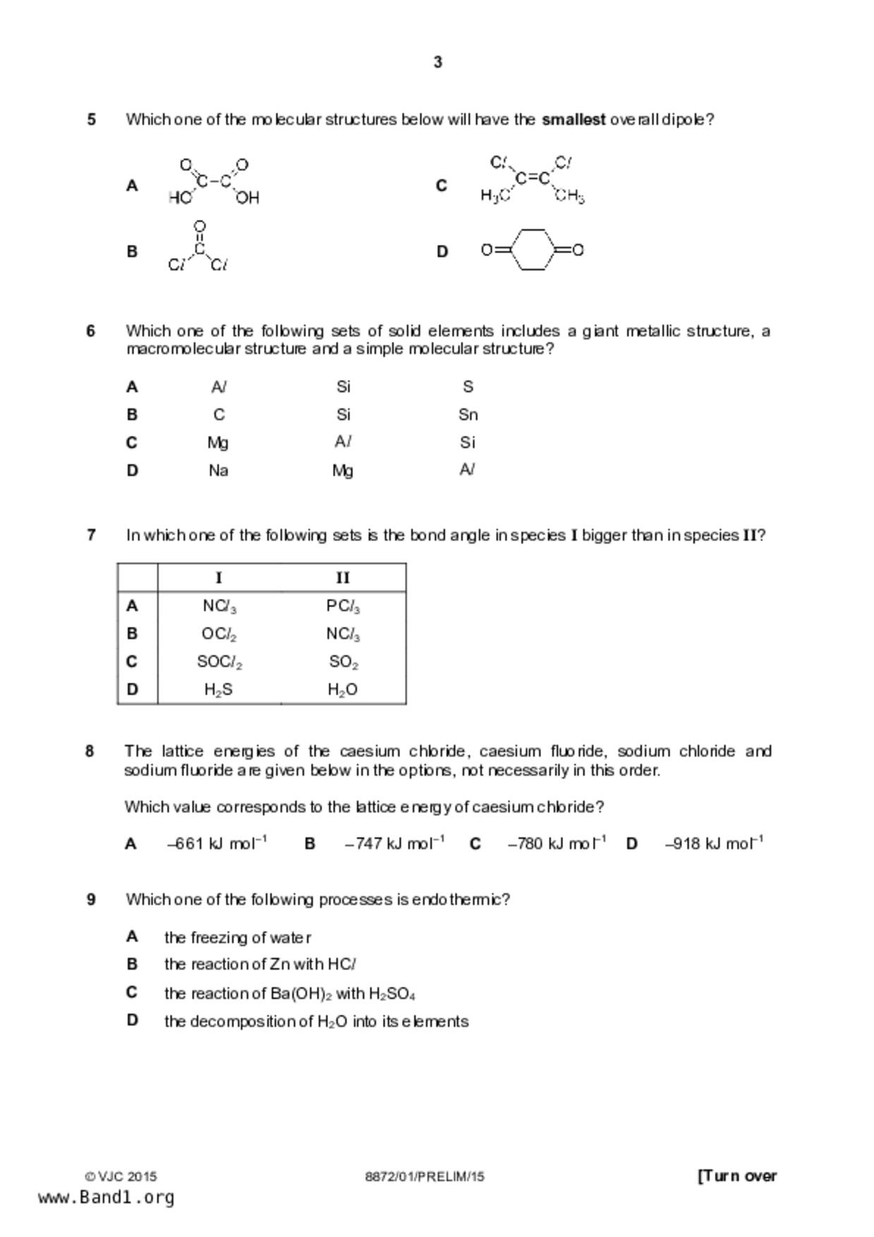 JC2Chemistry試卷