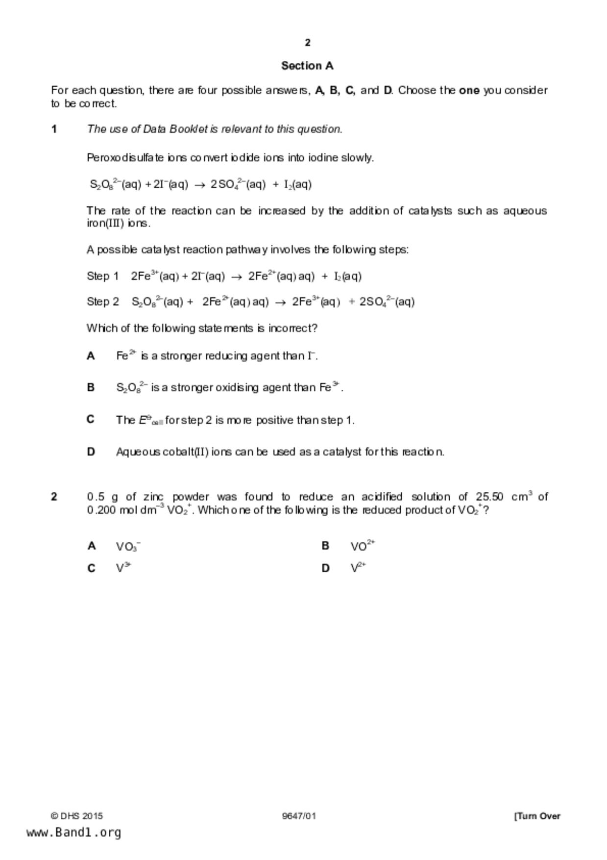 JC2Chemistry試卷
