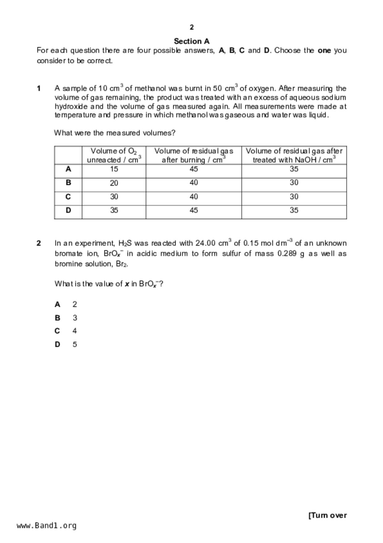 JC2Chemistry試卷