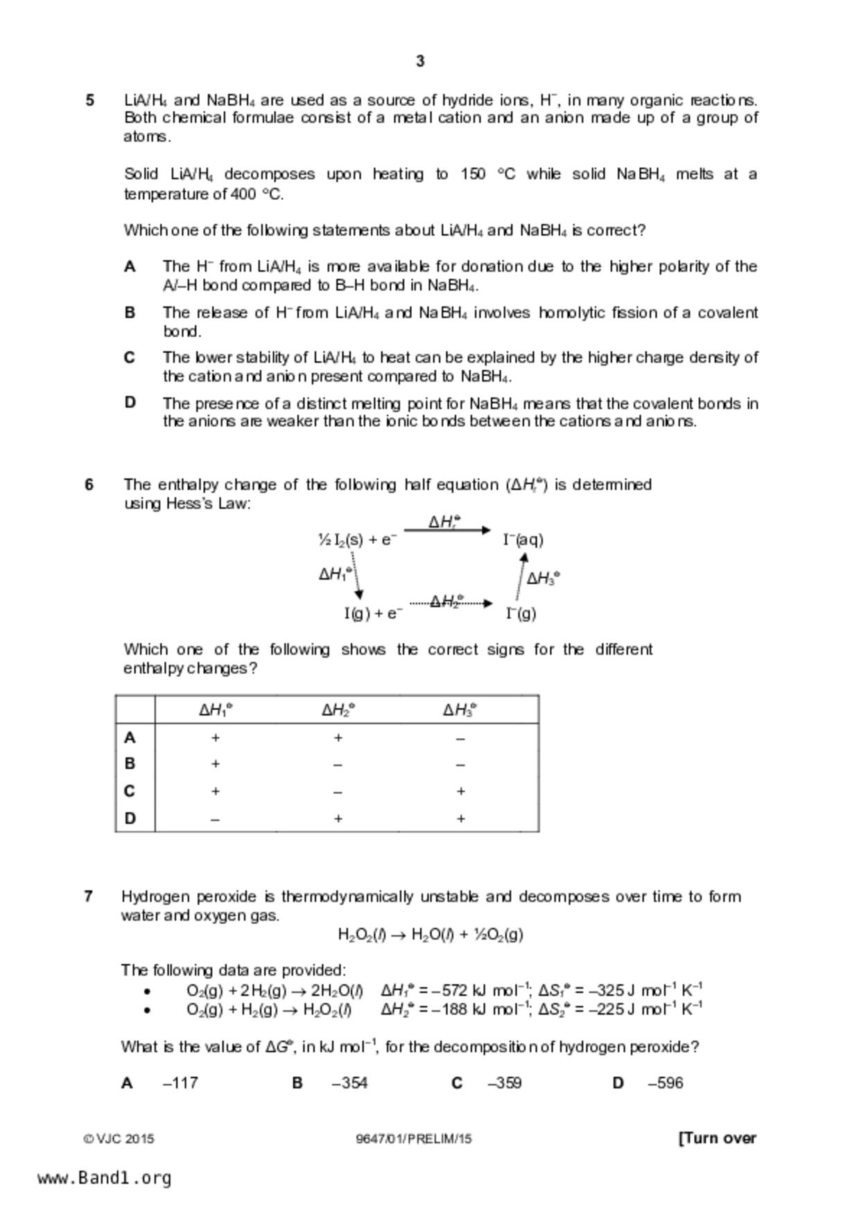 JC2Chemistry試卷
