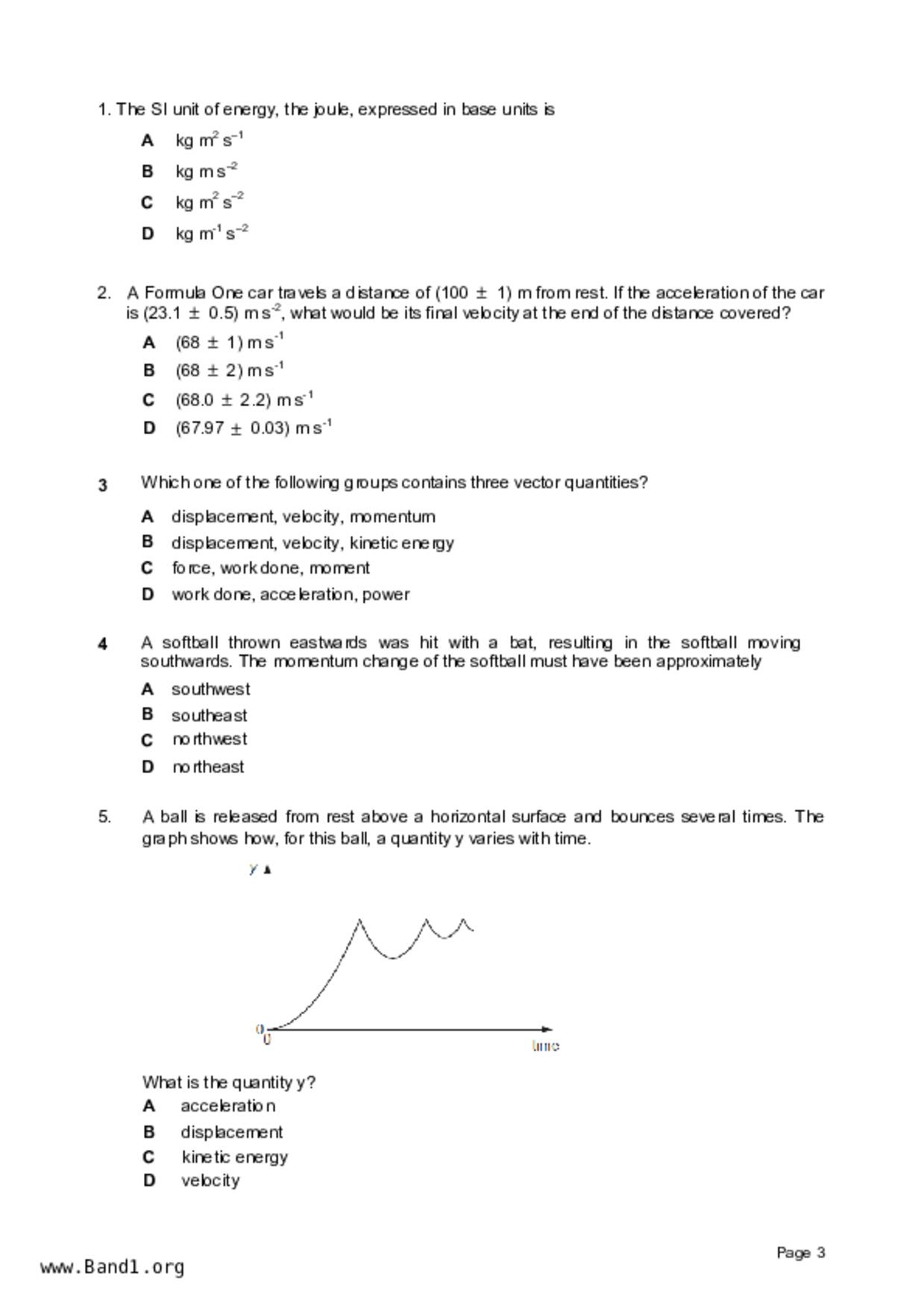 JC2Physics試卷