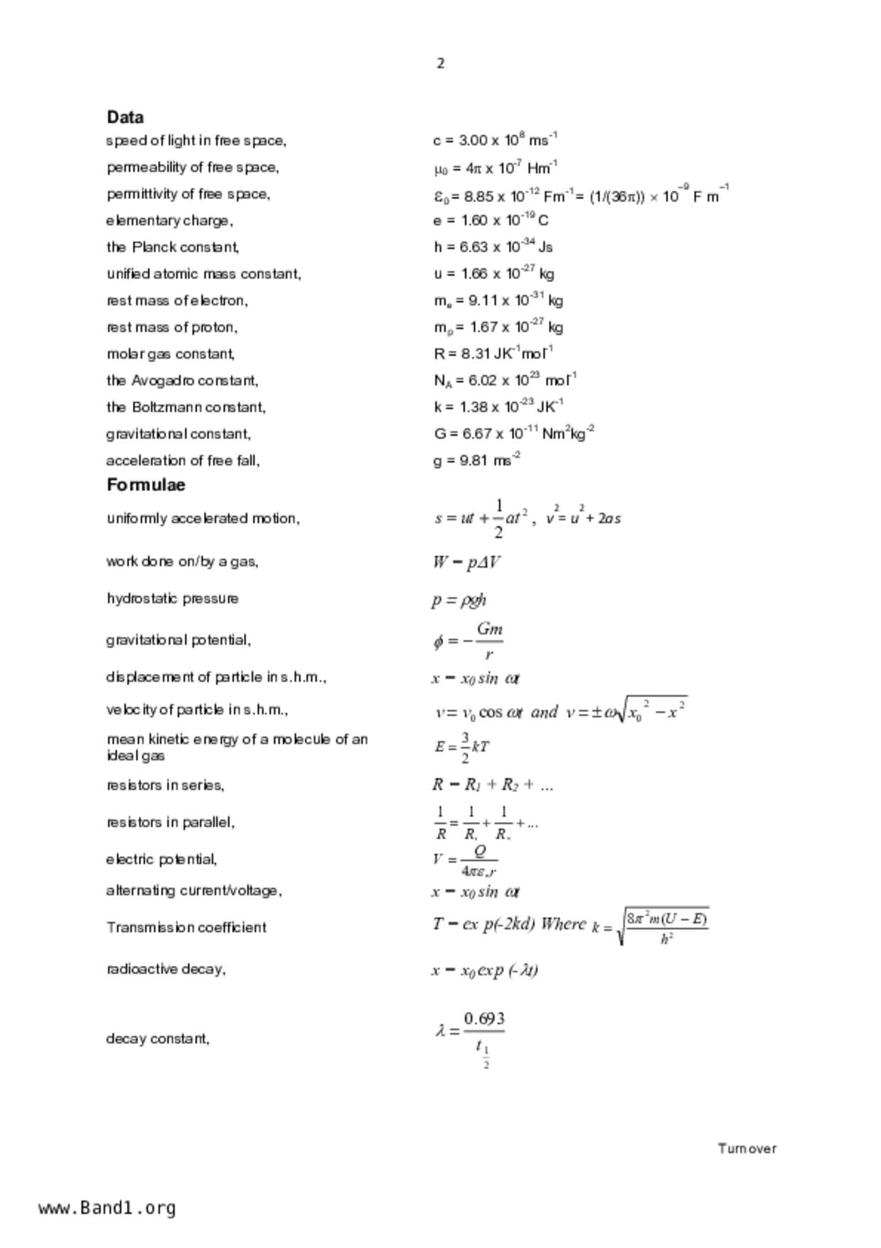 JC2Physics試卷